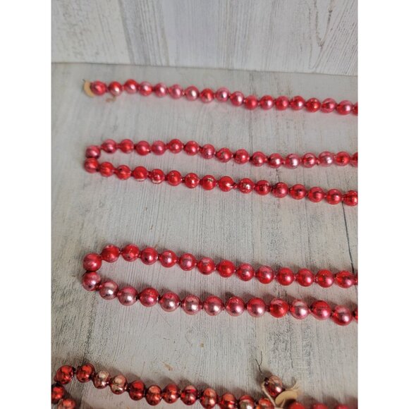 Unique long red mercury beaded Garland glass Xmas decor - Picture 11 of 13